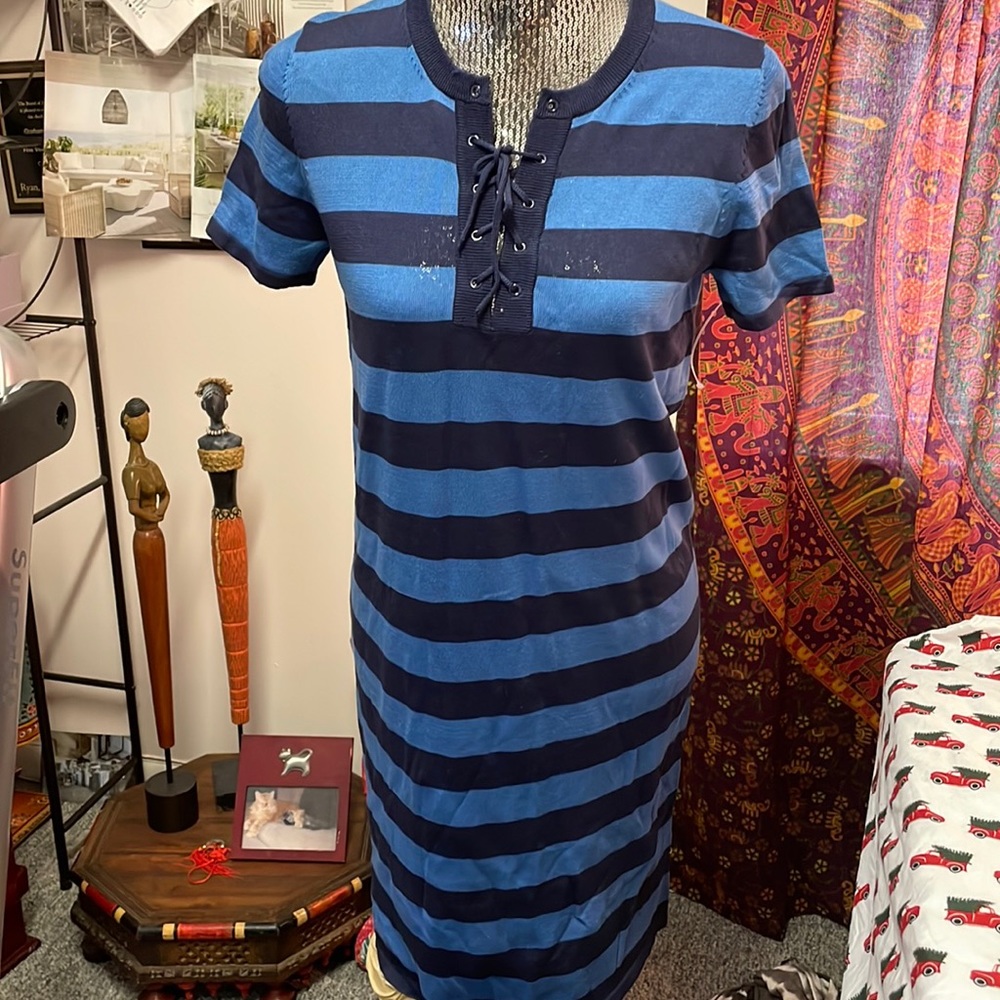 Michael Kors Striped Shift Dress NWT